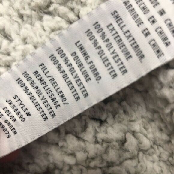 X-111~ Thread & Supply Womens Jacket Coat Gray Snaps Flap Pockets Mock Neck XS - Picture 5 of 5